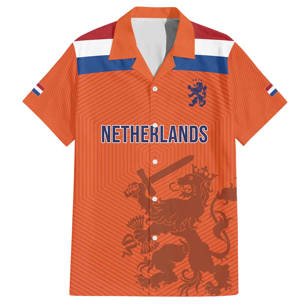 Custom World Football 2026 Netherlands Family Matching Puletasi and Hawaiian Shirt Holland Oranje Dutch Lion - Wonder Print Shop