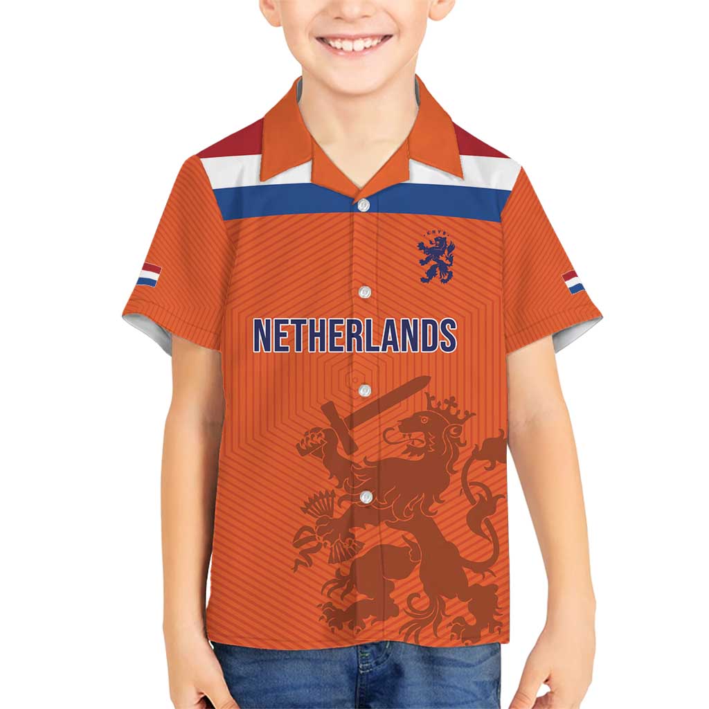 Custom World Football 2026 Netherlands Family Matching Puletasi and Hawaiian Shirt Holland Oranje Dutch Lion - Wonder Print Shop