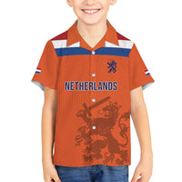 Custom World Football 2026 Netherlands Family Matching Puletasi and Hawaiian Shirt Holland Oranje Dutch Lion - Wonder Print Shop
