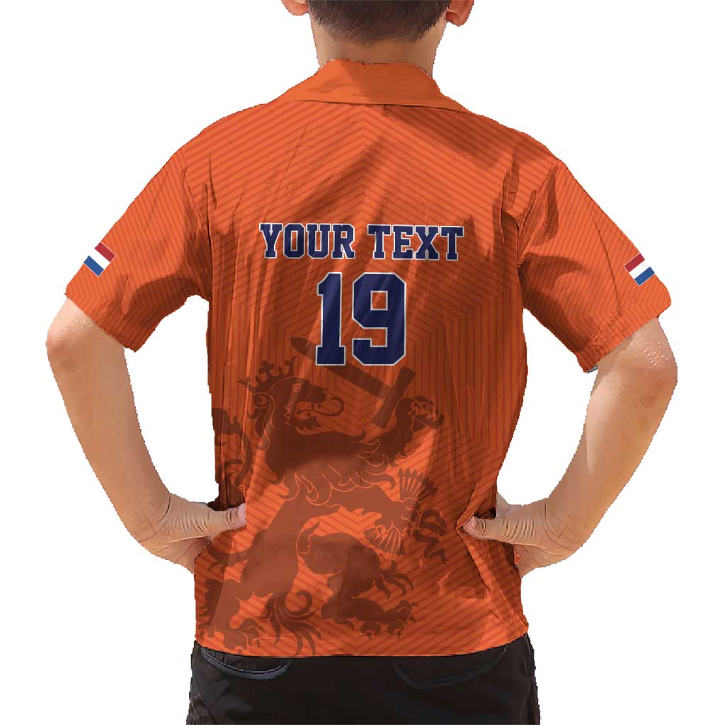 Custom World Football 2026 Netherlands Family Matching Short Sleeve Bodycon Dress and Hawaiian Shirt Holland Oranje Dutch Lion - Wonder Print Shop