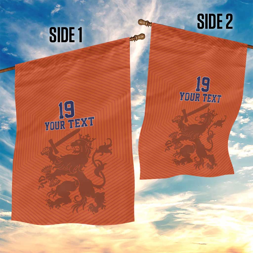 Custom World Football 2026 Netherlands Garden Flag Holland Oranje Dutch Lion - Wonder Print Shop
