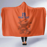 Custom World Football 2026 Netherlands Hooded Blanket Holland Oranje Dutch Lion - Wonder Print Shop