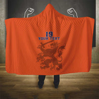Custom World Football 2026 Netherlands Hooded Blanket Holland Oranje Dutch Lion - Wonder Print Shop