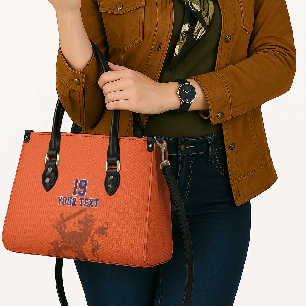 Custom World Football 2026 Netherlands Leather Bag Holland Oranje Dutch Lion - Wonder Print Shop