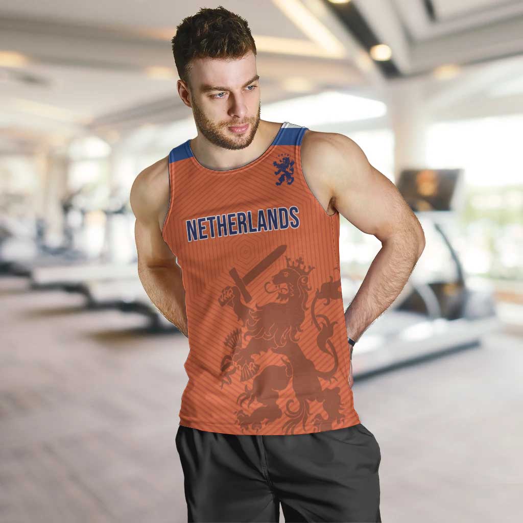Custom World Football 2026 Netherlands Men Tank Top Holland Oranje Dutch Lion - Wonder Print Shop
