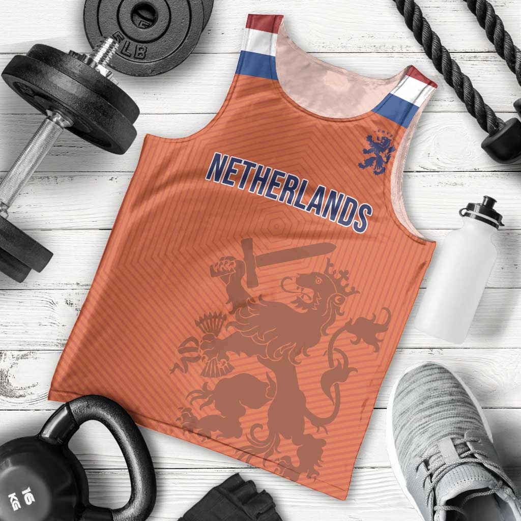 Custom World Football 2026 Netherlands Men Tank Top Holland Oranje Dutch Lion - Wonder Print Shop