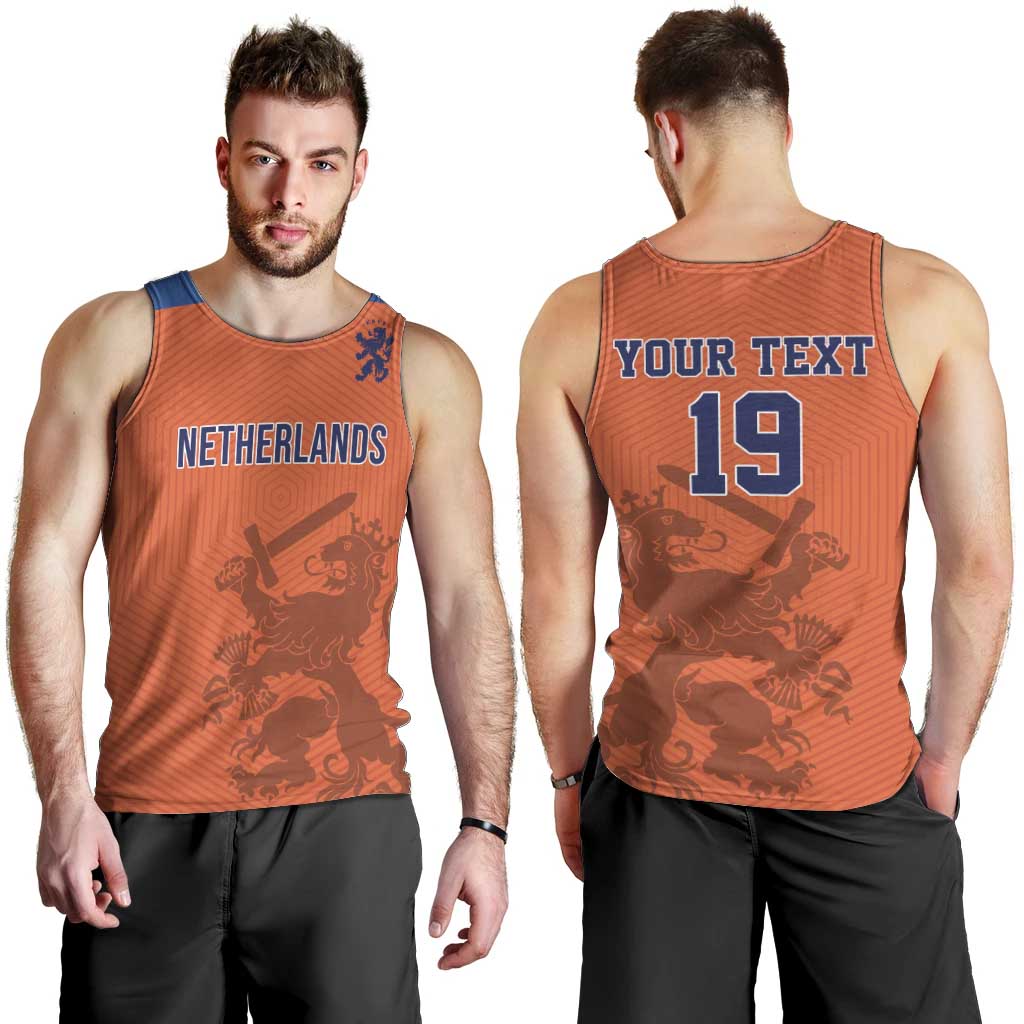 Custom World Football 2026 Netherlands Men Tank Top Holland Oranje Dutch Lion - Wonder Print Shop