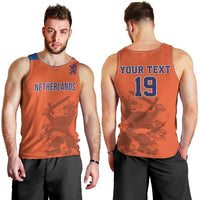 Custom World Football 2026 Netherlands Men Tank Top Holland Oranje Dutch Lion - Wonder Print Shop
