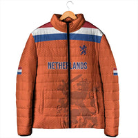 Custom World Football 2026 Netherlands Padded Jacket Holland Oranje Dutch Lion - Wonder Print Shop