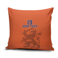 Custom World Football 2026 Netherlands Pillow Cover Holland Oranje Dutch Lion - Wonder Print Shop