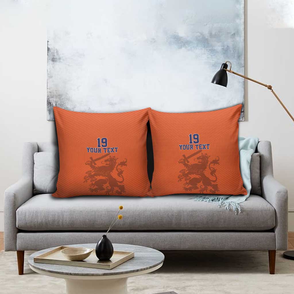 Custom World Football 2026 Netherlands Pillow Cover Holland Oranje Dutch Lion - Wonder Print Shop