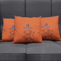 Custom World Football 2026 Netherlands Pillow Cover Holland Oranje Dutch Lion - Wonder Print Shop