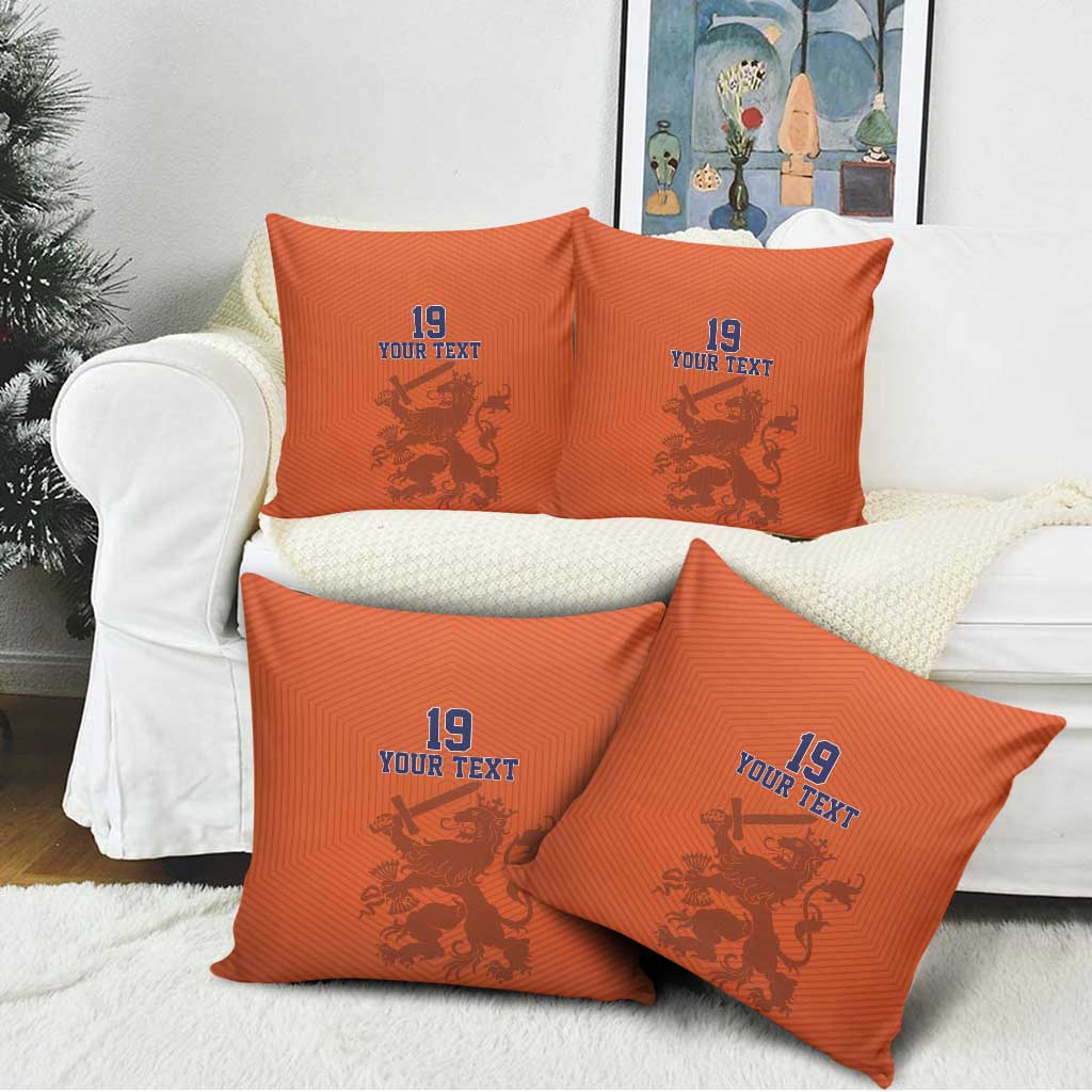 Custom World Football 2026 Netherlands Pillow Cover Holland Oranje Dutch Lion - Wonder Print Shop