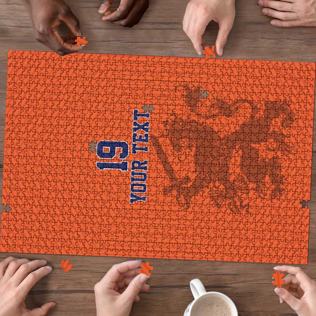Custom World Football 2026 Netherlands Puzzle Holland Oranje Dutch Lion - Wonder Print Shop