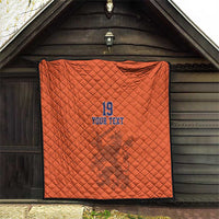 Custom World Football 2026 Netherlands Quilt Holland Oranje Dutch Lion - Wonder Print Shop