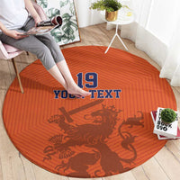 Custom World Football 2026 Netherlands Round Carpet Holland Oranje Dutch Lion - Wonder Print Shop