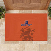 Custom World Football 2026 Netherlands Rubber Doormat Holland Oranje Dutch Lion - Wonder Print Shop
