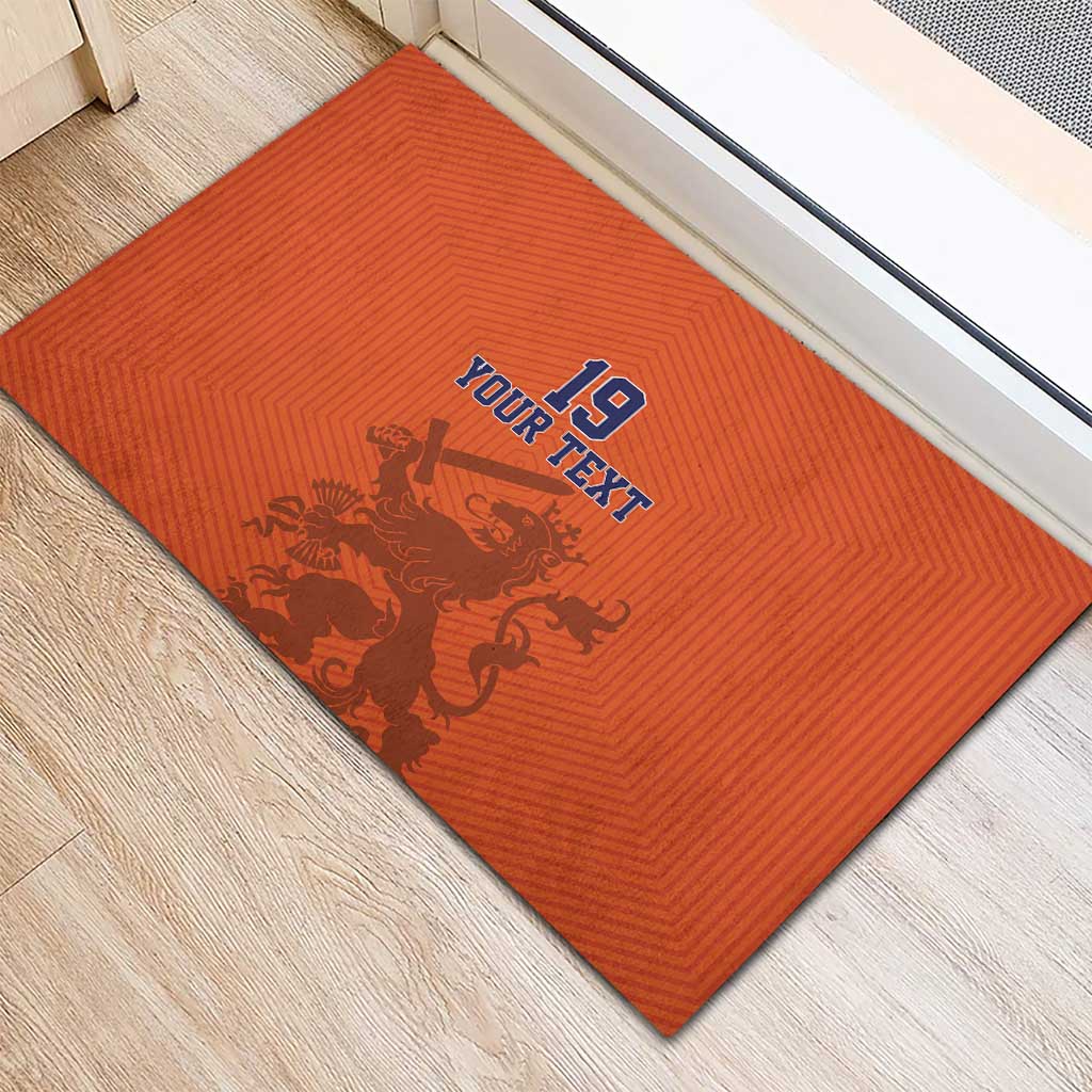 Custom World Football 2026 Netherlands Rubber Doormat Holland Oranje Dutch Lion - Wonder Print Shop