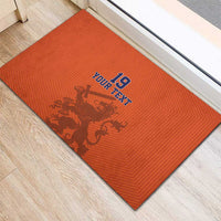 Custom World Football 2026 Netherlands Rubber Doormat Holland Oranje Dutch Lion - Wonder Print Shop