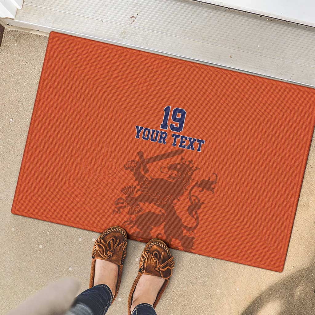 Custom World Football 2026 Netherlands Rubber Doormat Holland Oranje Dutch Lion - Wonder Print Shop