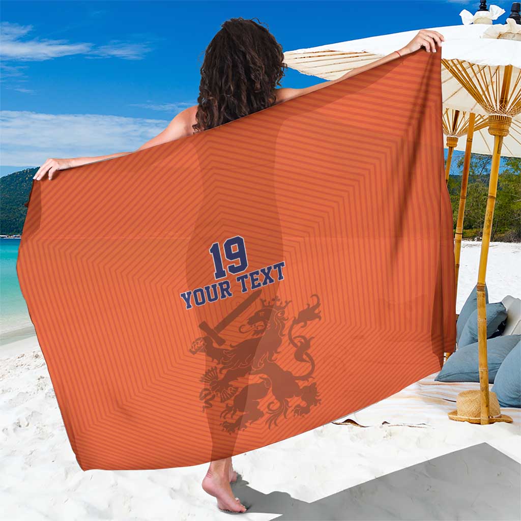 Custom World Football 2026 Netherlands Sarong Holland Oranje Dutch Lion - Wonder Print Shop