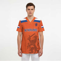 Custom World Football 2026 Netherlands Scrub Top Holland Oranje Dutch Lion - Wonder Print Shop