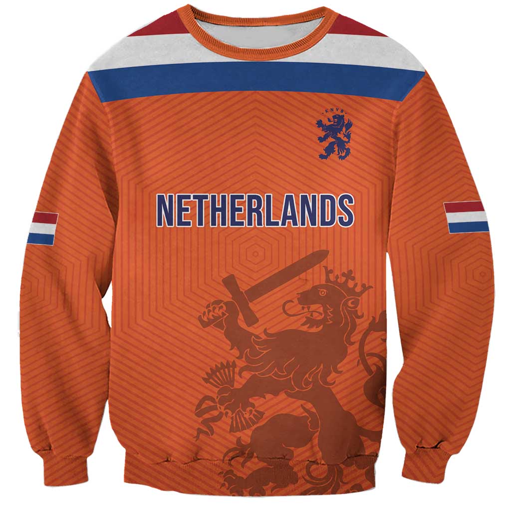 Custom World Football 2026 Netherlands Sweatshirt Holland Oranje Dutch Lion - Wonder Print Shop