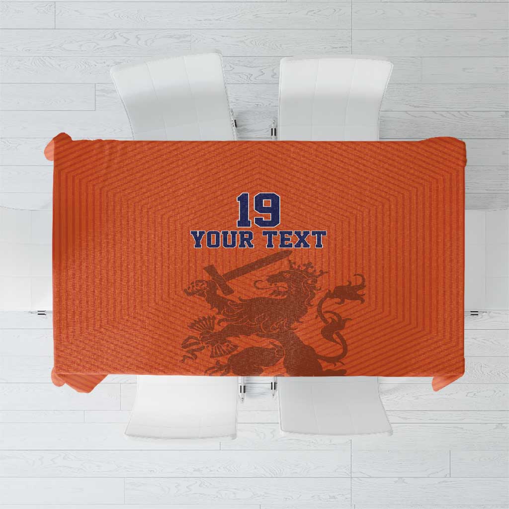 Custom World Football 2026 Netherlands Tablecloth Holland Oranje Dutch Lion - Wonder Print Shop