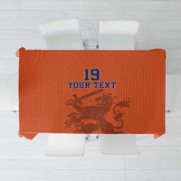 Custom World Football 2026 Netherlands Tablecloth Holland Oranje Dutch Lion - Wonder Print Shop