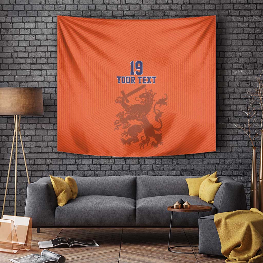 Custom World Football 2026 Netherlands Tapestry Holland Oranje Dutch Lion - Wonder Print Shop