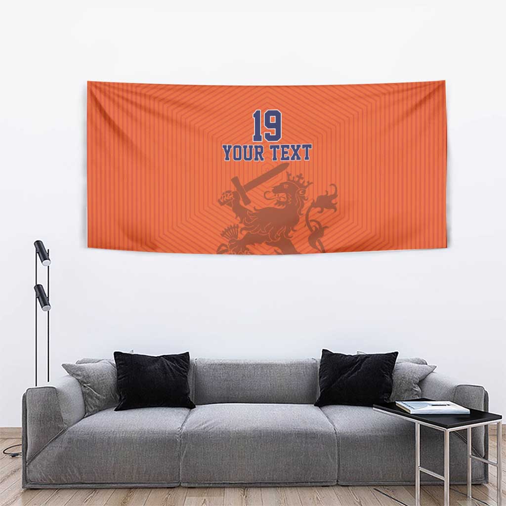 Custom World Football 2026 Netherlands Tapestry Holland Oranje Dutch Lion - Wonder Print Shop
