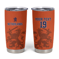Custom World Football 2026 Netherlands Tumbler Cup Holland Oranje Dutch Lion - Wonder Print Shop