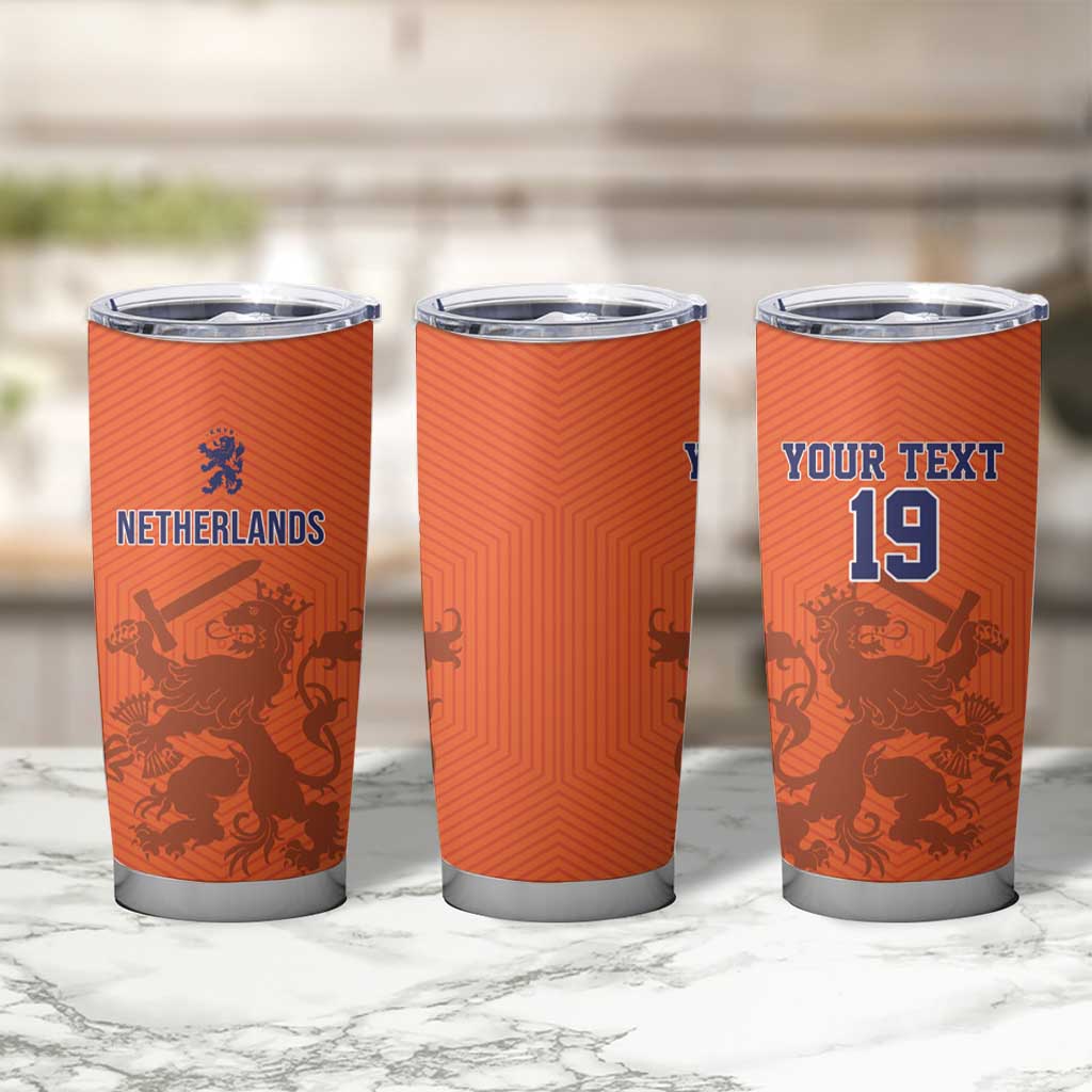 Custom World Football 2026 Netherlands Tumbler Cup Holland Oranje Dutch Lion - Wonder Print Shop