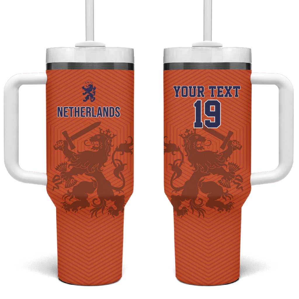 Custom World Football 2026 Netherlands Tumbler With Handle Holland Oranje Dutch Lion - Wonder Print Shop
