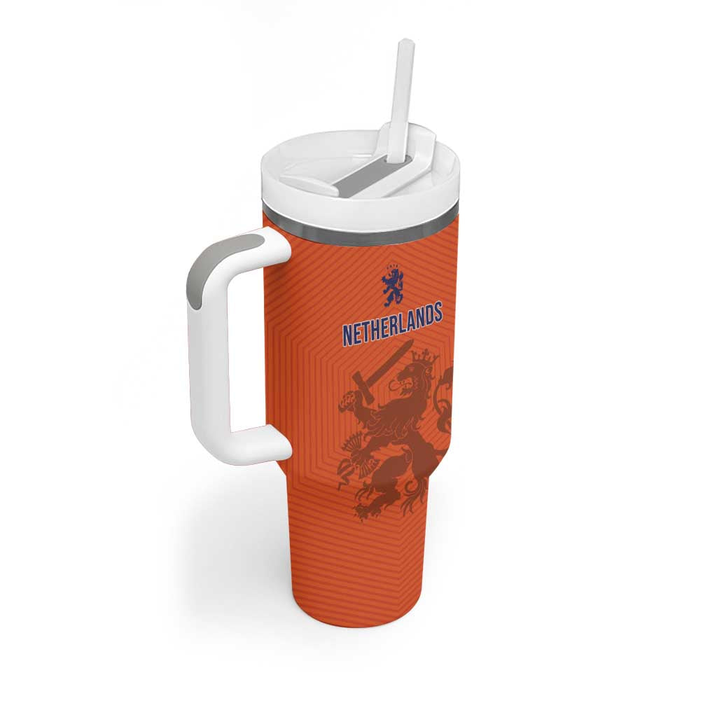 Custom World Football 2026 Netherlands Tumbler With Handle Holland Oranje Dutch Lion - Wonder Print Shop