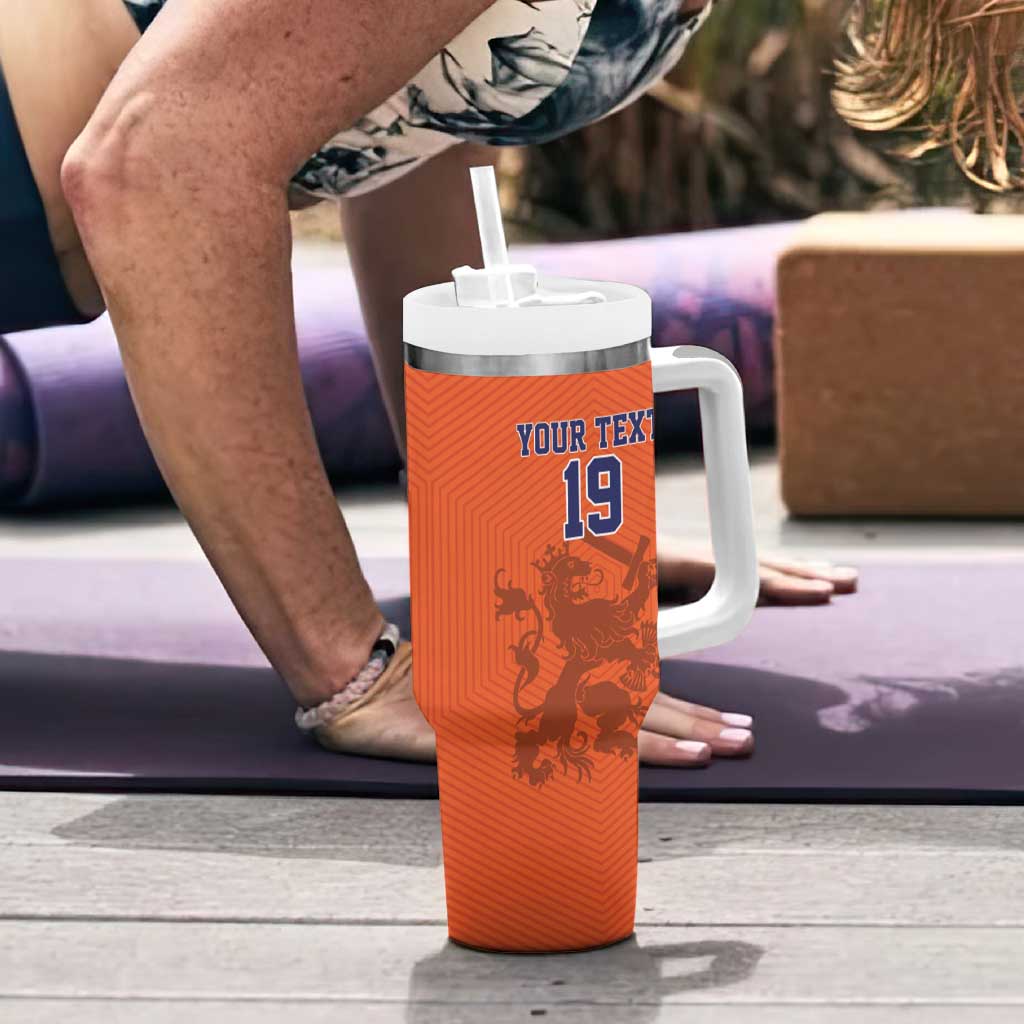 Custom World Football 2026 Netherlands Tumbler With Handle Holland Oranje Dutch Lion - Wonder Print Shop