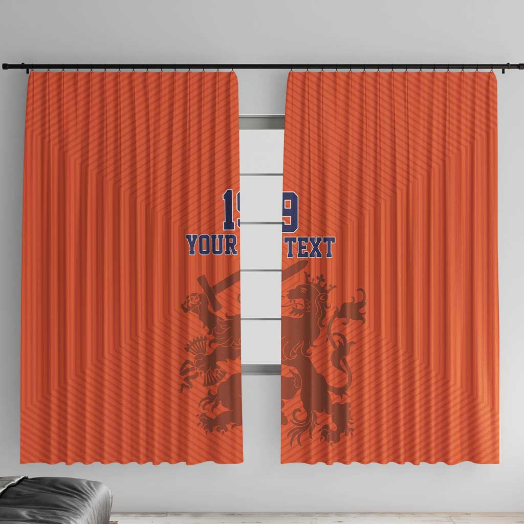 Custom World Football 2026 Netherlands Window Curtain Holland Oranje Dutch Lion - Wonder Print Shop