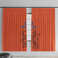 Custom World Football 2026 Netherlands Window Curtain Holland Oranje Dutch Lion - Wonder Print Shop