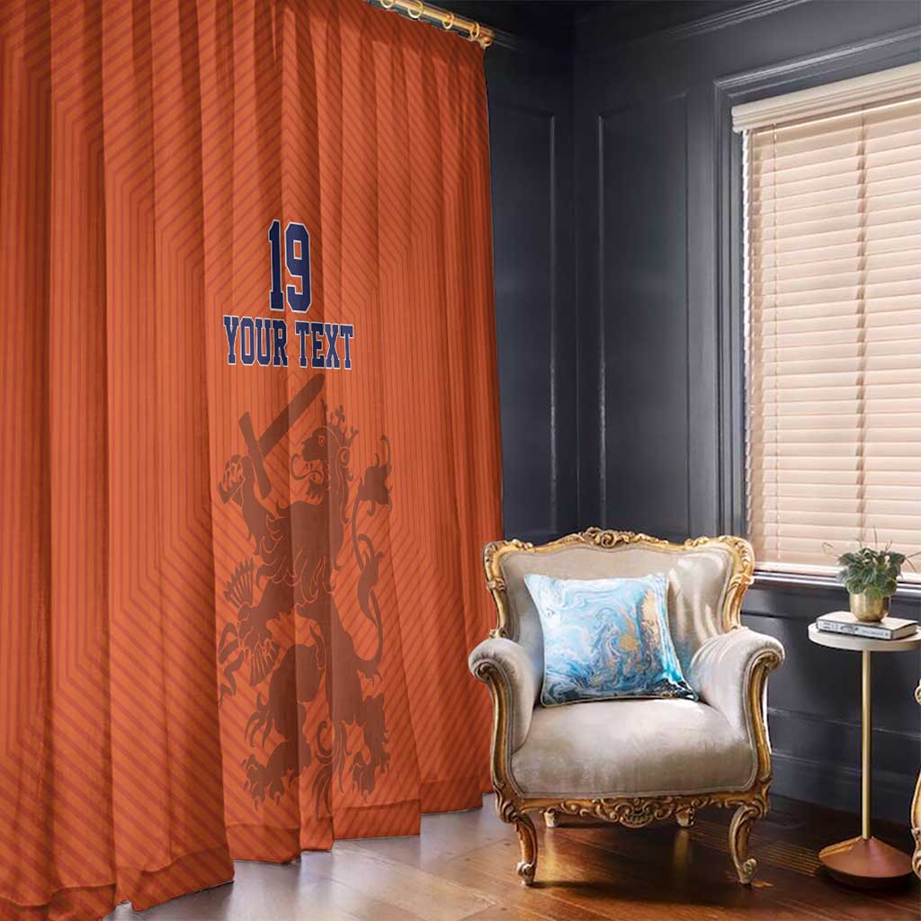 Custom World Football 2026 Netherlands Window Curtain Holland Oranje Dutch Lion - Wonder Print Shop