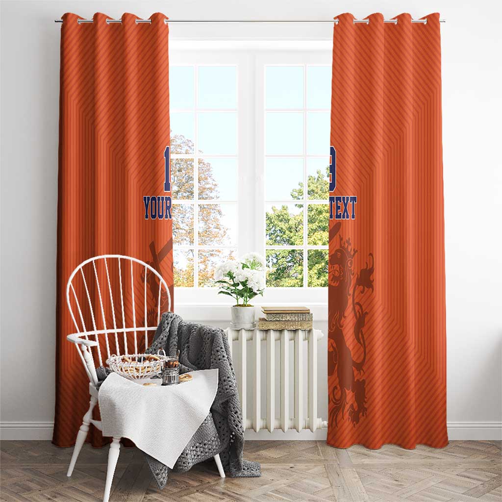 Custom World Football 2026 Netherlands Window Curtain Holland Oranje Dutch Lion - Wonder Print Shop