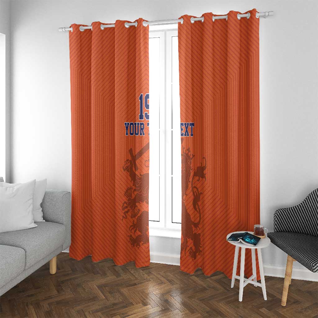 Custom World Football 2026 Netherlands Window Curtain Holland Oranje Dutch Lion - Wonder Print Shop