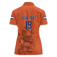 Custom World Football 2026 Netherlands Women Polo Shirt Holland Oranje Dutch Lion - Wonder Print Shop