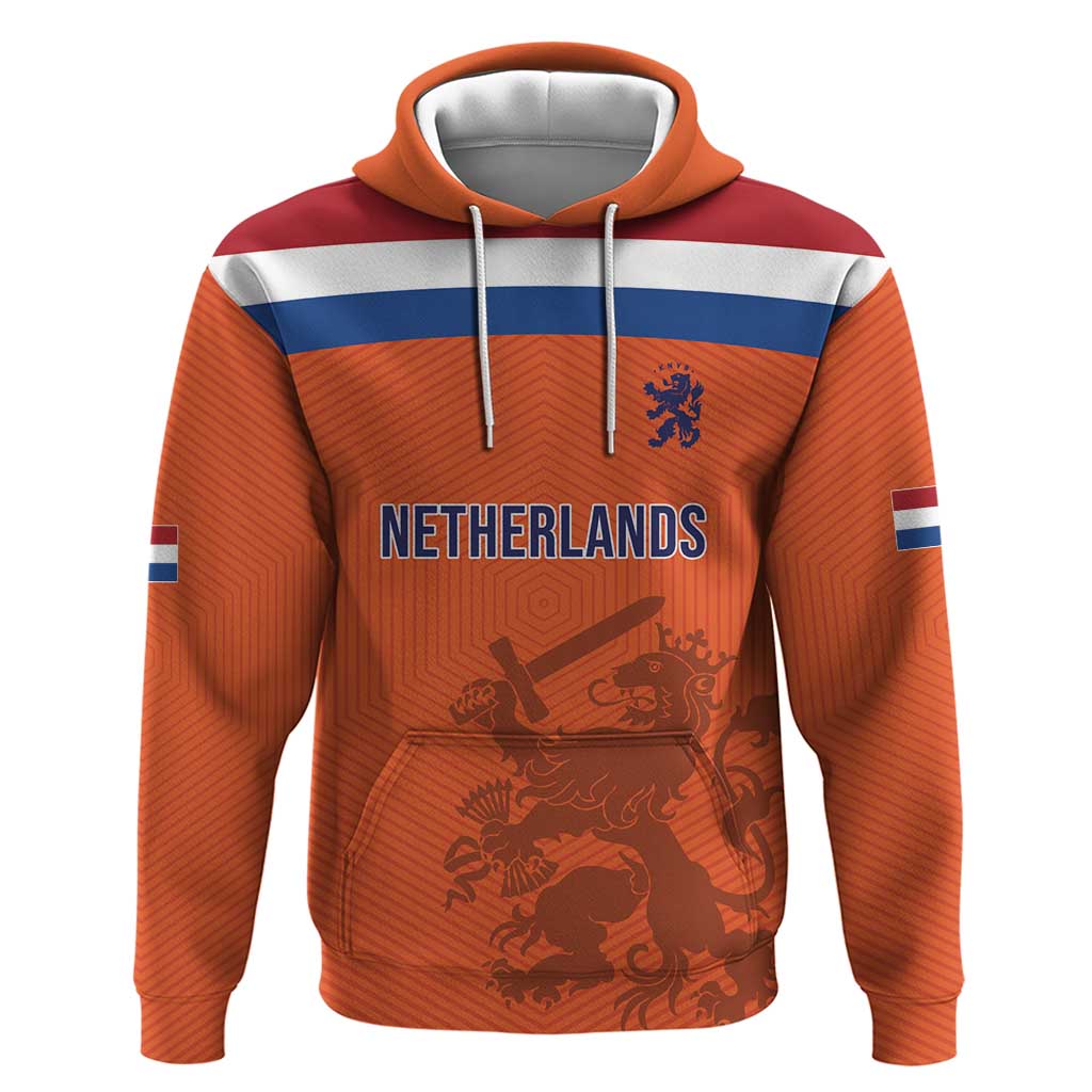 Custom World Football 2026 Netherlands Zip Hoodie Holland Oranje Dutch Lion - Wonder Print Shop
