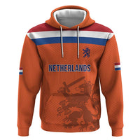 Custom World Football 2026 Netherlands Zip Hoodie Holland Oranje Dutch Lion - Wonder Print Shop