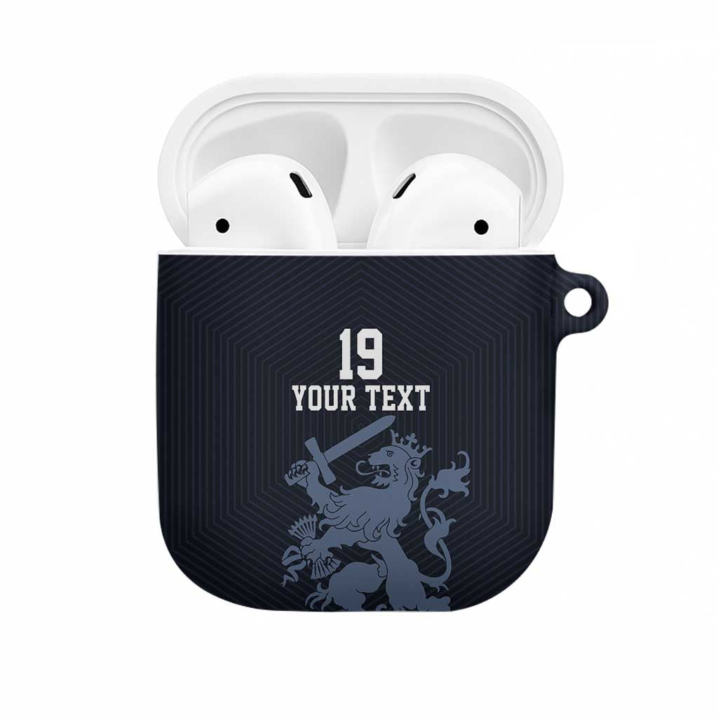 Custom World Football 2026 Netherlands AirPods Case Holland Navy Dutch Lion - Wonder Print Shop