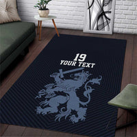 Custom World Football 2026 Netherlands Area Rug Holland Navy Dutch Lion - Wonder Print Shop