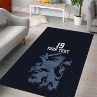 Custom World Football 2026 Netherlands Area Rug Holland Navy Dutch Lion - Wonder Print Shop