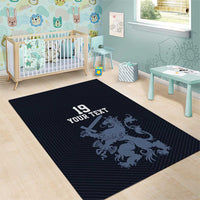 Custom World Football 2026 Netherlands Area Rug Holland Navy Dutch Lion - Wonder Print Shop