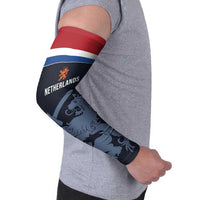 Custom World Football 2026 Netherlands Arm Sleeves Holland Navy Dutch Lion - Wonder Print Shop