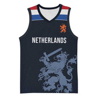 Custom World Football 2026 Netherlands Basketball Jersey Holland Navy Dutch Lion - Wonder Print Shop